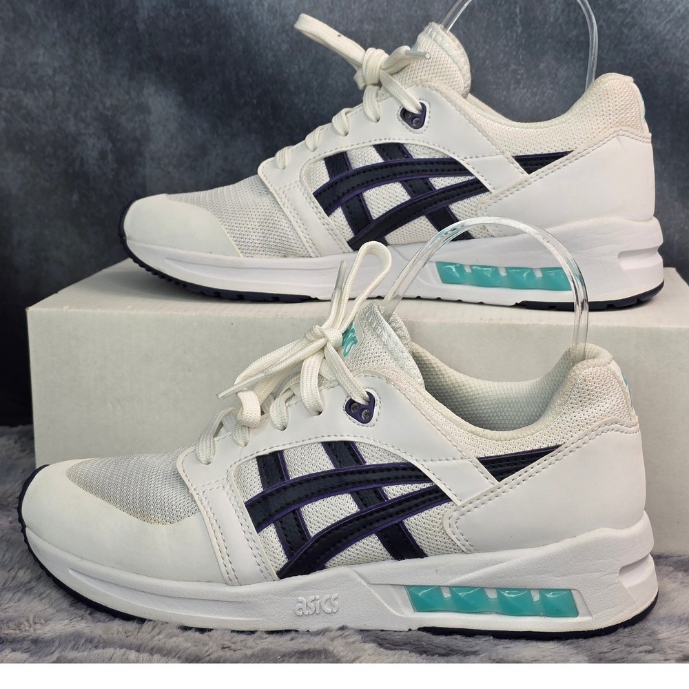 ASICS Tiger GEL Saga Sou Lifestyle sneaker blue/white‎ Youth 5.5 Womens 7